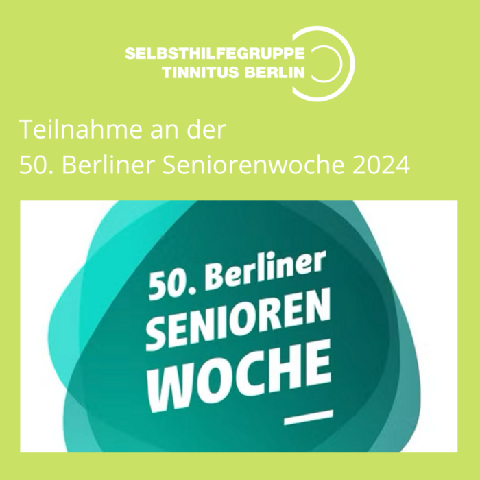 Die Selbsthilfegruppe Tinnitus Berlin stellte sich im Rahmen der diesjährigen Seniorenwoche wieder den Fragen der Besucher:innen.