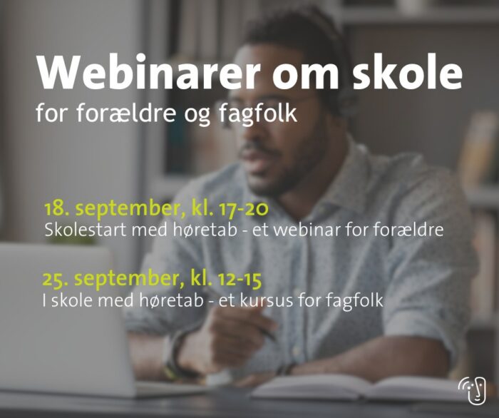 In September, Høreforeningen is hosting two webinars on schooling for children with hearing loss. Parents, teachers and educators can learn about the interventions that best support children with hearing loss and enable them to develop socially and academically in line with their peers.