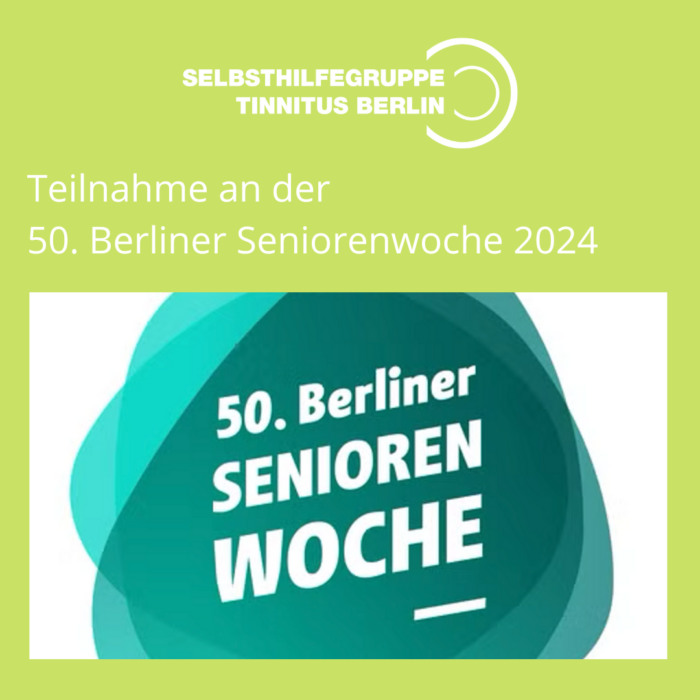 The Tinnitus Berlin self-help group once again answered visitors‘ questions as part of this year's Seniors’ Week.